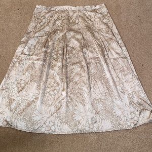 Elie Tahari Cream Printed Skirt Size 6